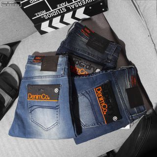 Quần short jean nam 2 túi