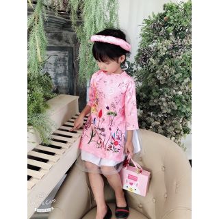 Thanh lý lô Áo dài bé gái kèm váy và mấn 8-19kg giá sỉ