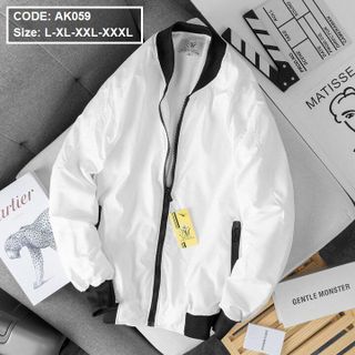 Áo khoác nam dù phối nỉ 2 lớp cổ đen( có size 3x)