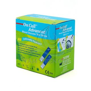 Que thử đường huyết ACON On Call Advanced hộp 25 test rời