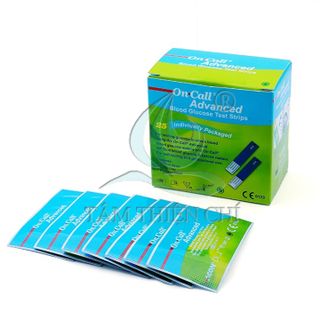Que thử đường huyết ACON On Call Advanced hộp 25 test rời