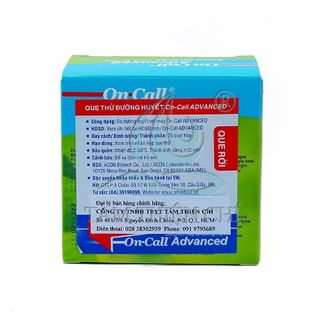 Que thử đường huyết ACON On Call Advanced hộp 25 test rời