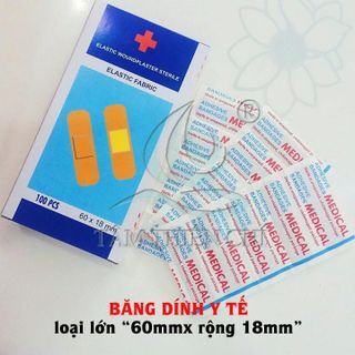 Băng cá nhân chữ thập hộp 100 cái