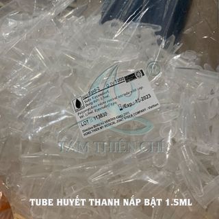 Ống đựng mẫu huyết thanh nắp bật 1,5ml HTM gói 1000 cái
