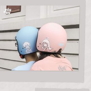 Nón bảo hiểm 3/4 YÊU LÀ ĐỦ