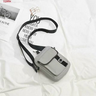 Túi đeo chéo vải mini khóa cúc HÀN QUỐC t0025