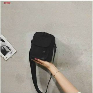 Túi đeo chéo vải mini khóa cúc HÀN QUỐC t0025