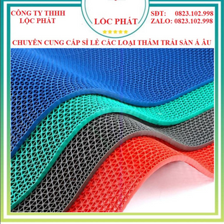 Thảm nhựa trải sàn, thảm nhựa chống trơn trơn trượt rộng 120cm chống trơn trượt tốt, loại dày giá tốt, có đủ 4 màu Xám, Đỏ, Xanh lá, Xanh dương giá sỉ