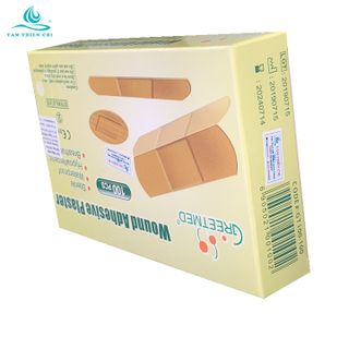 Băng cá nhân GREETMED 72 x 19mm hộp 100 pcs TTC