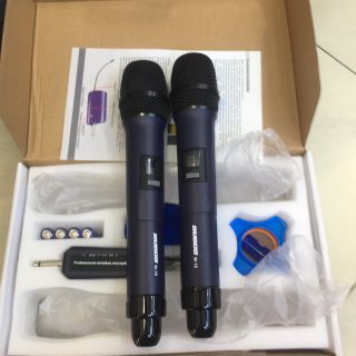 Bộ 2 Micro không dây đa năng Subos-W15 Karaoke - , tiện lợi dễ sư dụng