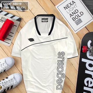 Áo thun nam cổ tròn phối Pegasus