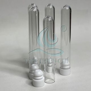 Ống nghiệm nhựa 7ml PS có nắp 2 tầng không nhãn gói 500 cái TTC