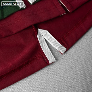 Áo thun sọc nam có cổ có túi thun cotton 4 sọc cao cấp