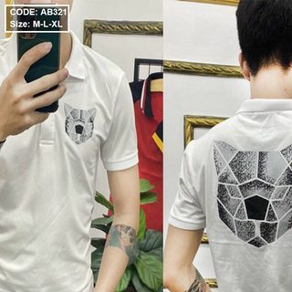 Áo thun nam cổ bẻ hàn quốc 2 màu thun cotton