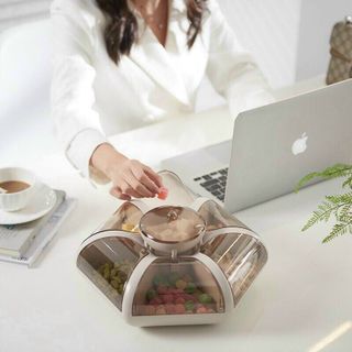 KHAY MỨT 6 CÁNH HOA TỰ BUNG