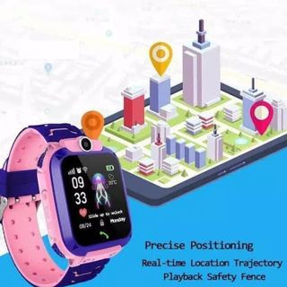 Đồng hồ định vị trẻ em Q12B - màn hình cảm ứng tích hợp camera chụp hình nghe gọi thông minh như điện thoại