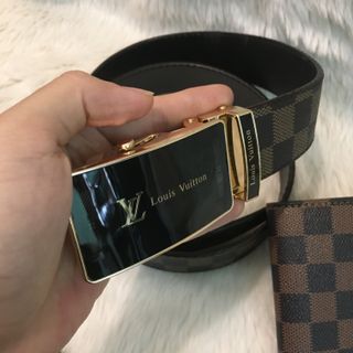 Combo ví thắt lưng kẻ ô