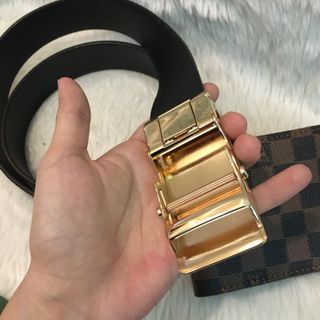 Combo ví thắt lưng kẻ ô
