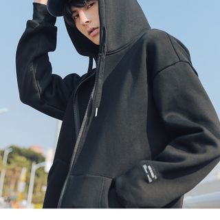 Áo hoodie trơn khoá kéo AK0075