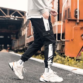 Quần Kaki túi hộp phối sọc vải co giãn Q0090