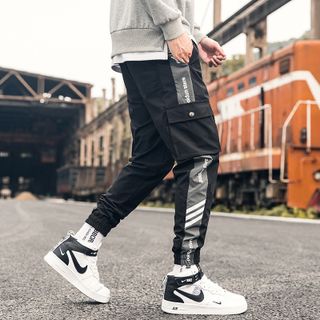 Quần Kaki túi hộp phối sọc vải co giãn Q0090