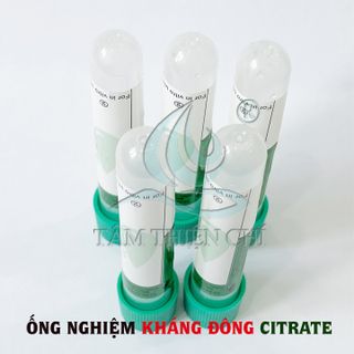 Ống nghiệm kháng đông CITRATE HTM hộp 100 ống