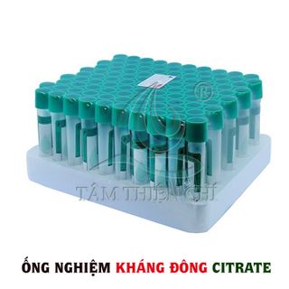 Ống nghiệm kháng đông CITRATE HTM hộp 100 ống