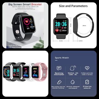 Đồng hồ thông mình Y68 kết nói Bluetooth thông báo nghe gọi tin nhắn