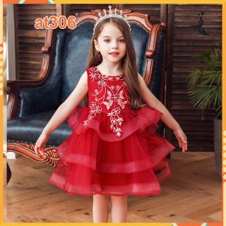 Đầm công chúa cho bé gái màu trắng từ 10kg đến 45kg