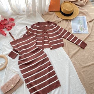 Set đầm Body + Áo choàng