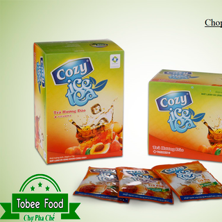 Trà Đào Cozy Hòa Tan 18 Gói - Trà pha trào đào thơm ngon - Tiện lợi