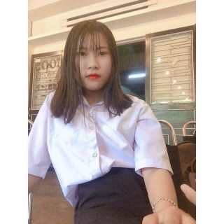 Áo sơ mi học sinh tay lỡ nam nữ