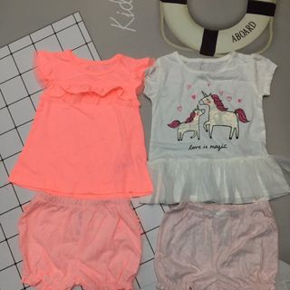 Bộ áo quần thời trang cho bé gái họa tiết xinh xắn đáng yêu BD002