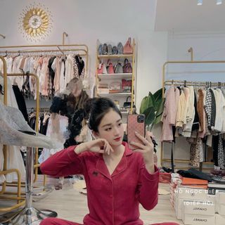 Bộ đồ pijama hàng nhung tăm