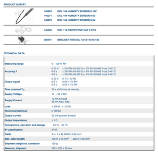 DOL 104 Cảm biến độ ẩm - cảm biến SENSOR – DOL104 Cảm biến công nghệ thông minh