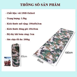 Đệm cá nhân bơm hơi tự động rằn ri GL2415