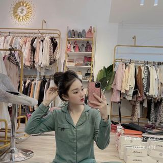 Bộ đồ pijama hàng nhung tăm