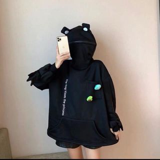 Áo hoodie ếch unisex nam nữ freesize dưới 65kg