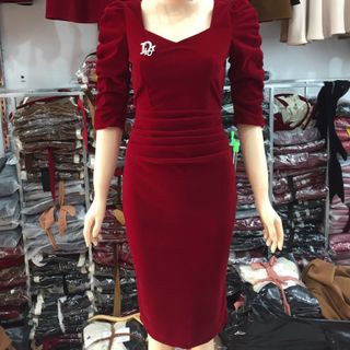 Đầm nhung body kiểu