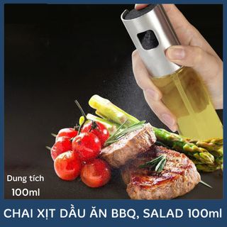 Bình Xịt Dầu Ăn Thủy Tinh, Chai Xịt Nấu Ăn Gia Đình, Dụng Cụ Nhà Bếp BBQ 100ML-HK123 giá sỉ