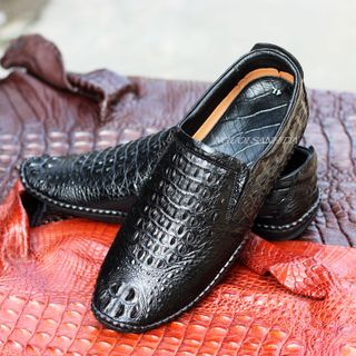 Giày lười nam da cá sấu xịn - Giày da cá sấu thật NGƯỜI SÀNH DA
