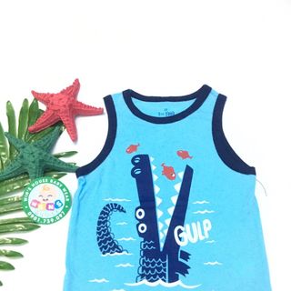 Áo ba lỗ bé trai họa tiết ngộ nghĩnh xinh xắn ABLBT001