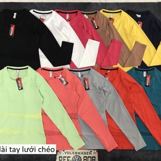 ÁO THỂ THAO NỮ TAY DÀI LƯỚI EO
