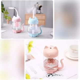 Máy phun sương hình mèo kiêm đèn led usb và quạt usb