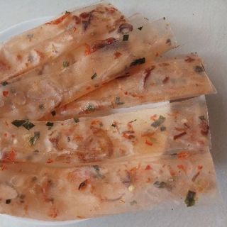 BÁNH TRÁNG DẺO CAY CUỘN HÀNH PHI