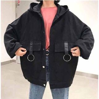 Áo khoác kaki khoen nữ hàn quốc mẫu mới siêu xinh AK00115