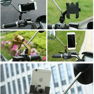 Giá Đỡ Kẹp Điện Thoại C2 xoay 360 độ Gắn Trên Xe Máy