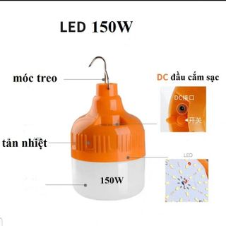 Bóng đèn buld tích điện (đui màu cam) 150w giá sỉ