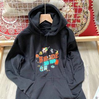 Áo hoodie thun nỉ ngoại in RHORE form chuẩn