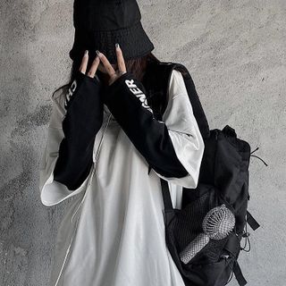 Áo thun tay dài giả 2 lớp phong cách cá tính AT0043